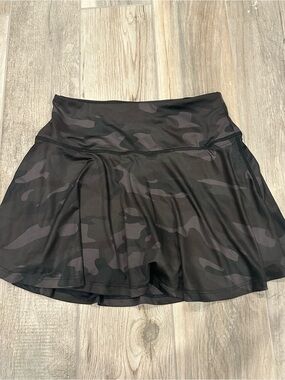 Women's Black Camo Skort